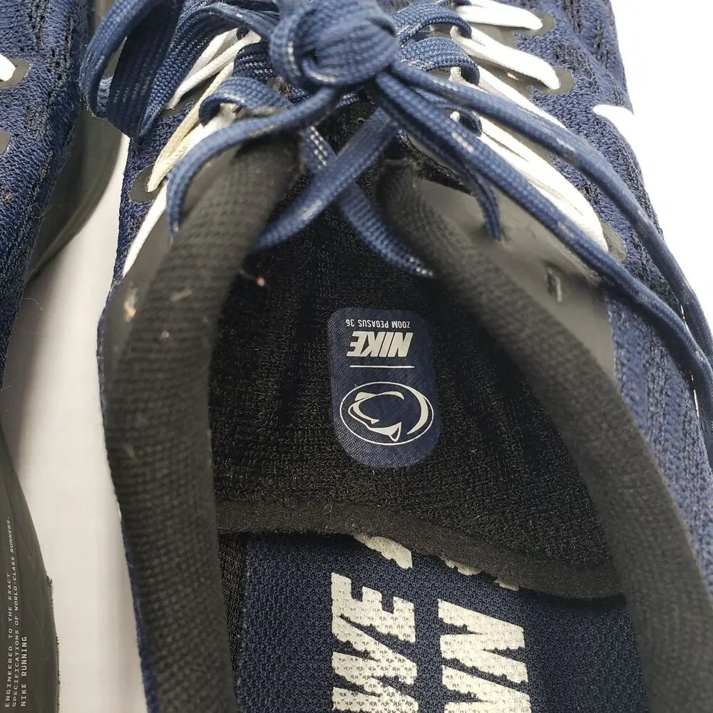 Nike Air Zoom Pegasus 36 Penn State Mens Size 10 Navy Blue White Nittany Lions